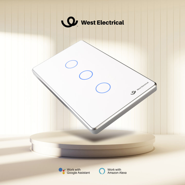 West Electrical Smart Switch, 3 gang